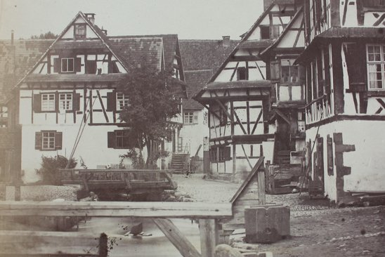 altes Foto der Bachanlage in Oberkirch